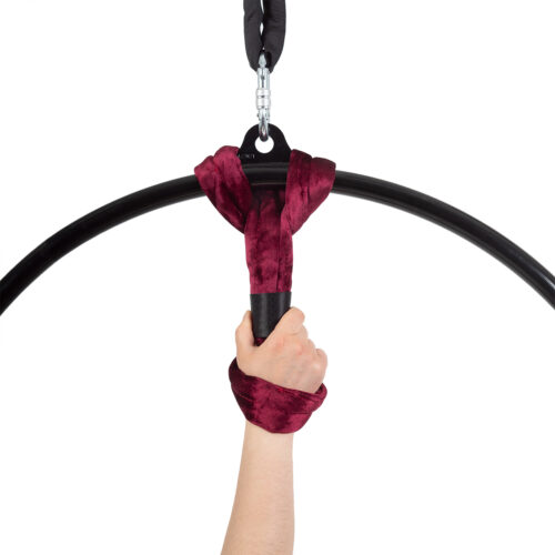 Velvet Hand Loop Strap - Burgundy