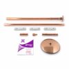 X-POLE XPERT Set PRO - Brass: Spinning & Static with X-LOCK