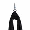 Pro Aerial Silks Kit Black: Fabric, Carabiner, and Figure 8 Set