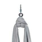 Pro Aerial Silks Kit Grey: Fabric, Carabiner, and Figure 8 Set