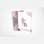 Pole Dance Notebook with Pink High Heels