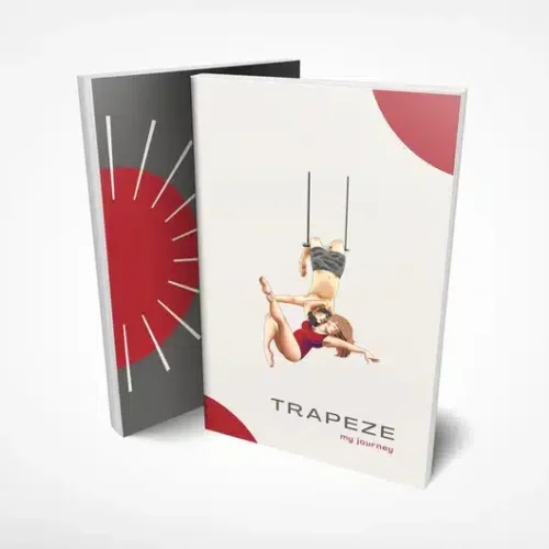 Trapeze-themed notebook for aerial artists